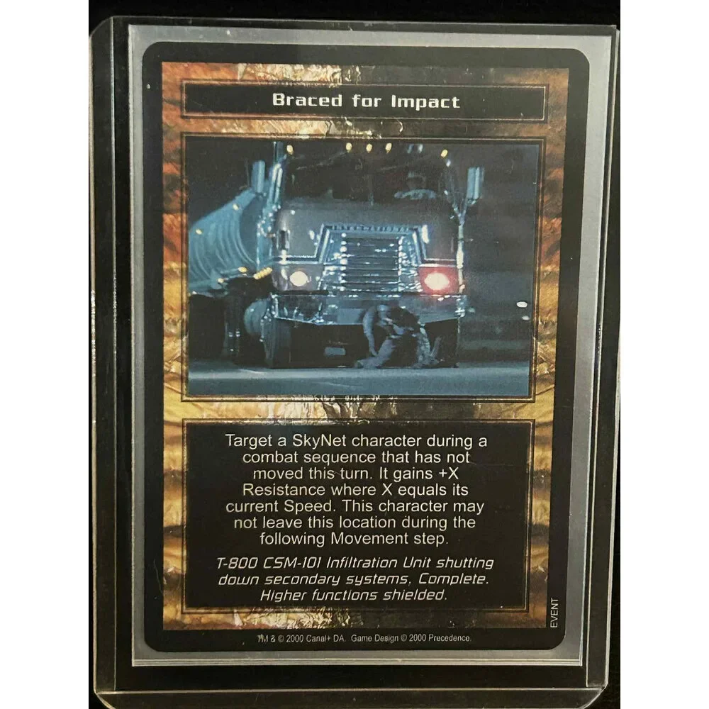 Braced For Impact Base Set Terminator Light Play Trading Card